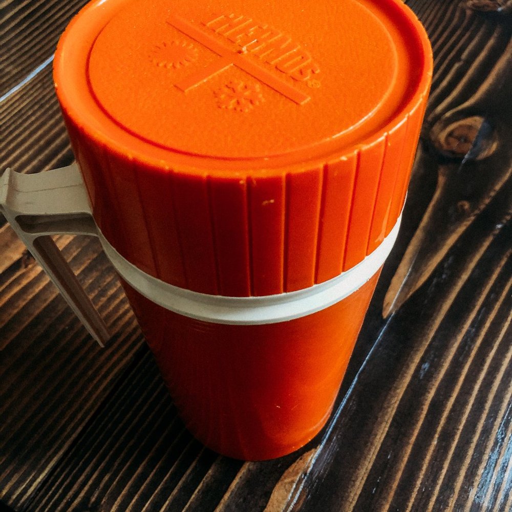 VINTAGE THERMO RETRO ORANGE ONE PINT - Picture 4 of 4